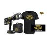 REMS Akku-Press E 22V ACC V-Kontur Limited-Edition mit 3 Pressbacken (12-35 mm) + Inspektionsgutschein + T-Shirt