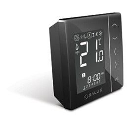 Salus VS20BRF 4 in 1 digitaler Funk Raumthermostat schwarz battariebetrieben