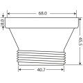 OHA Ablauf- und Siphonadapter f&uuml;r Ikea&reg; Sp&uuml;len 1&frac12;&quot;, grau