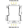 OHA HT/SML-Rohrverbinder DN 110 / DN 100